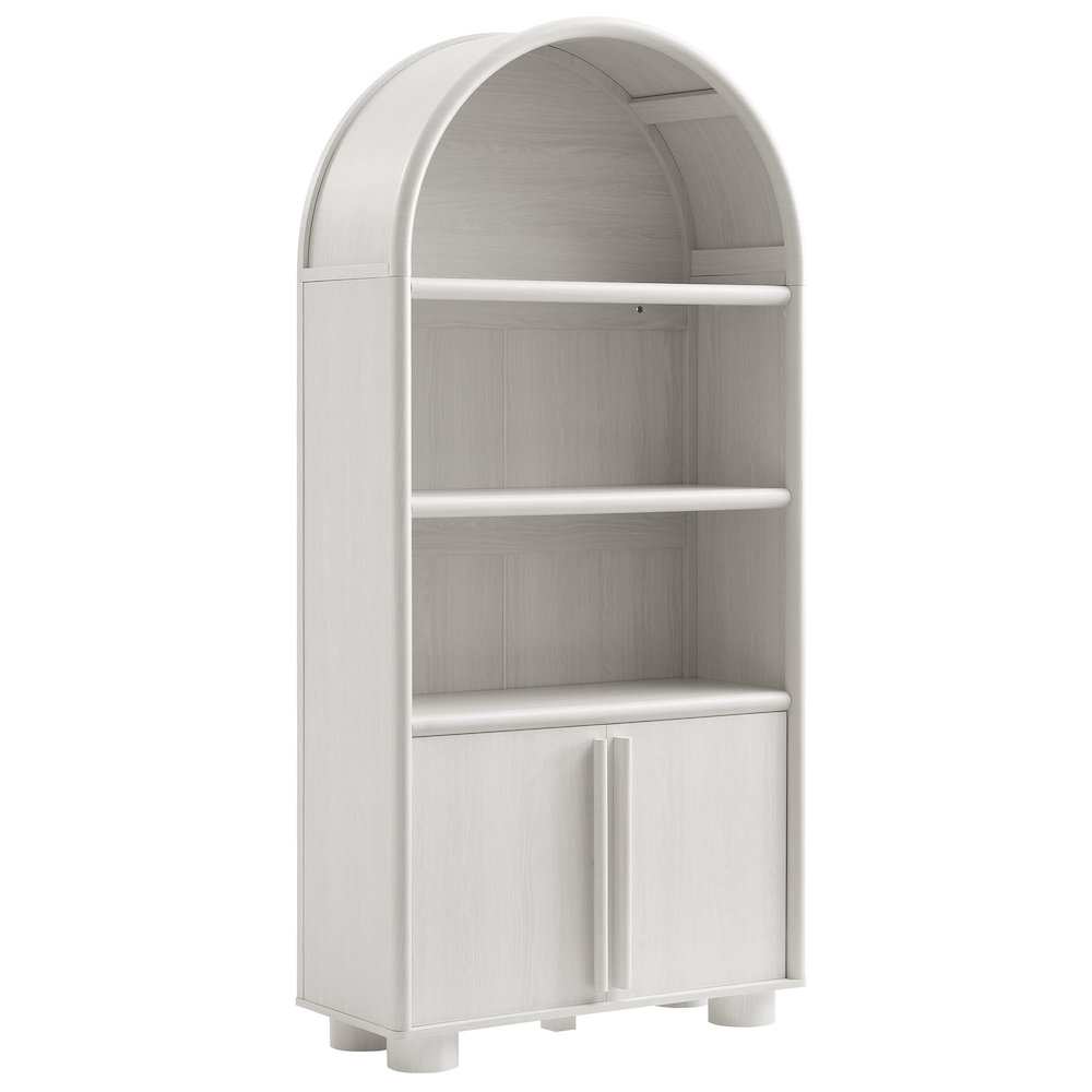 Bellamy Tall Arched Display Cabinet Bookcase. Picture 1