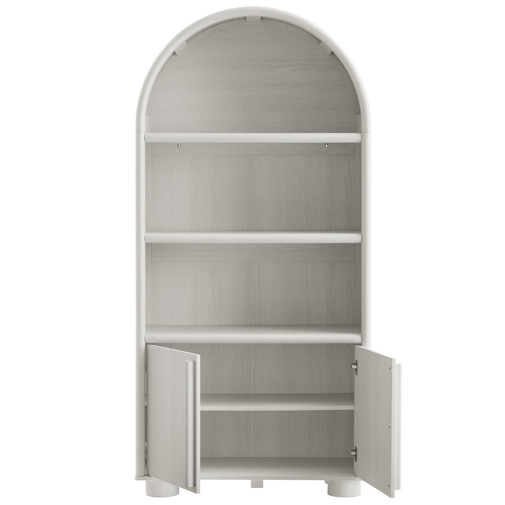 Bellamy Tall Arched Display Cabinet Bookcase. Picture 6