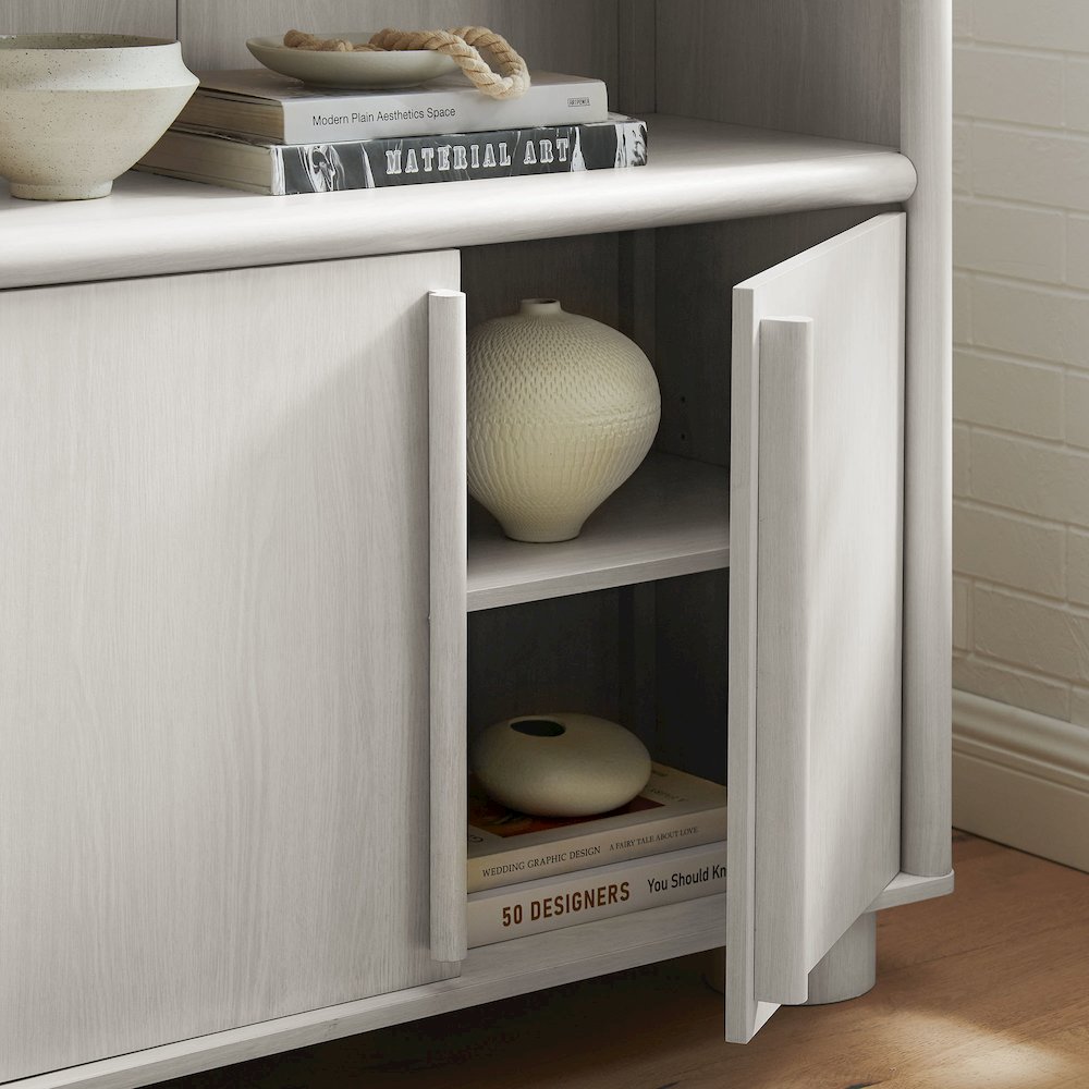 Bellamy Tall Arched Display Cabinet Bookcase. Picture 9