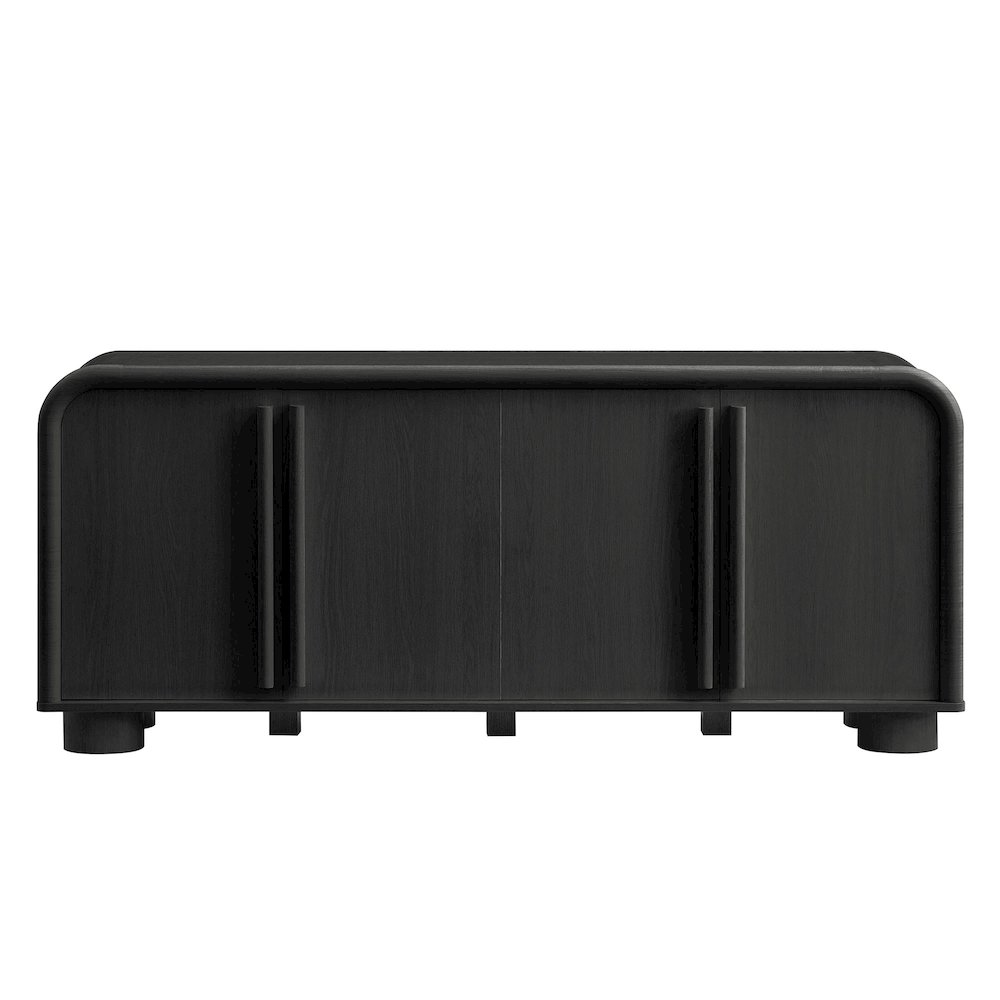 Bellamy Curved 4-Door Sideboard Cabinet. Picture 5