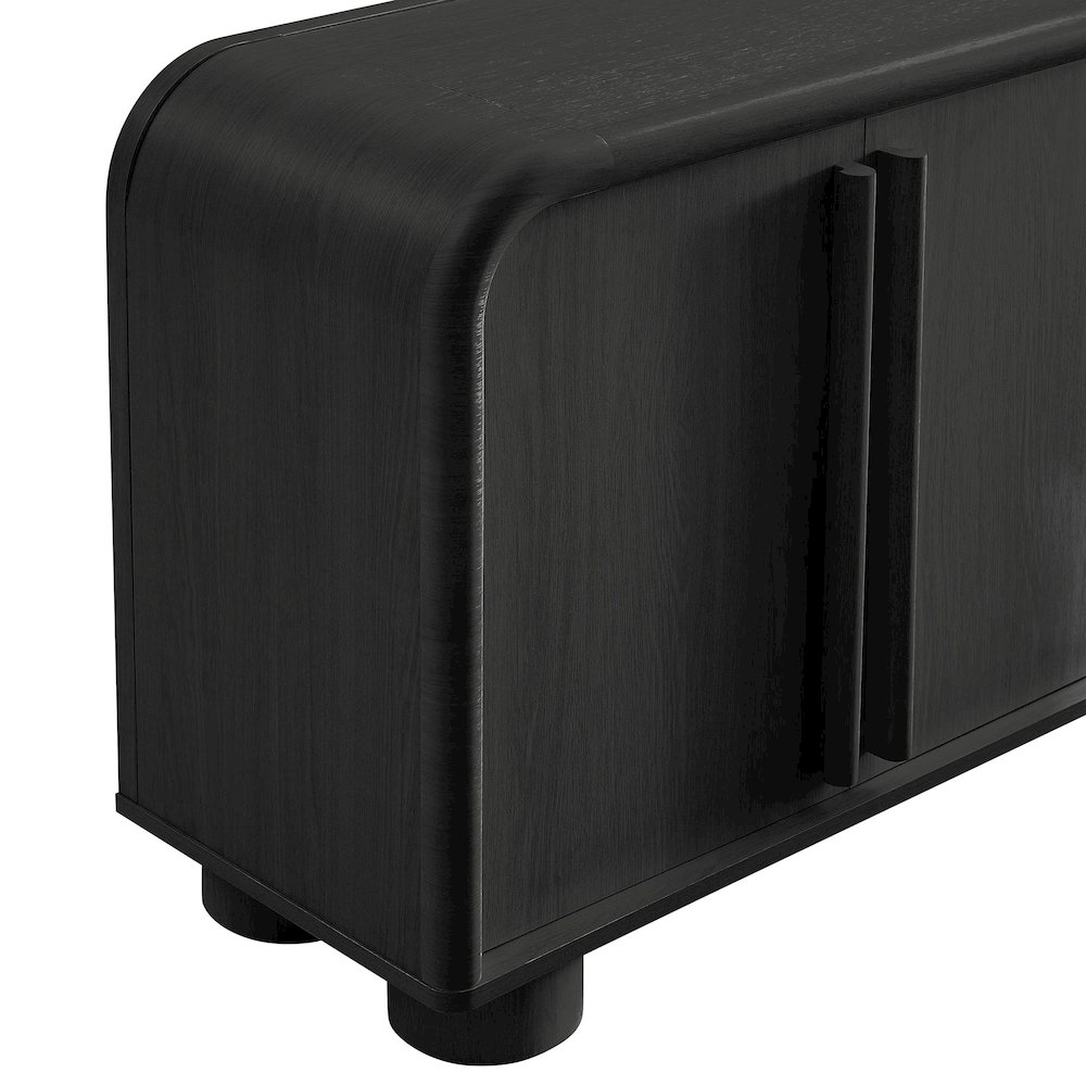 Bellamy Curved 4-Door Sideboard Cabinet. Picture 7
