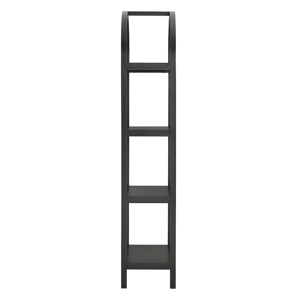 Vexley 72 Inch Tall Narrow Arched Bookshelf. Picture 4