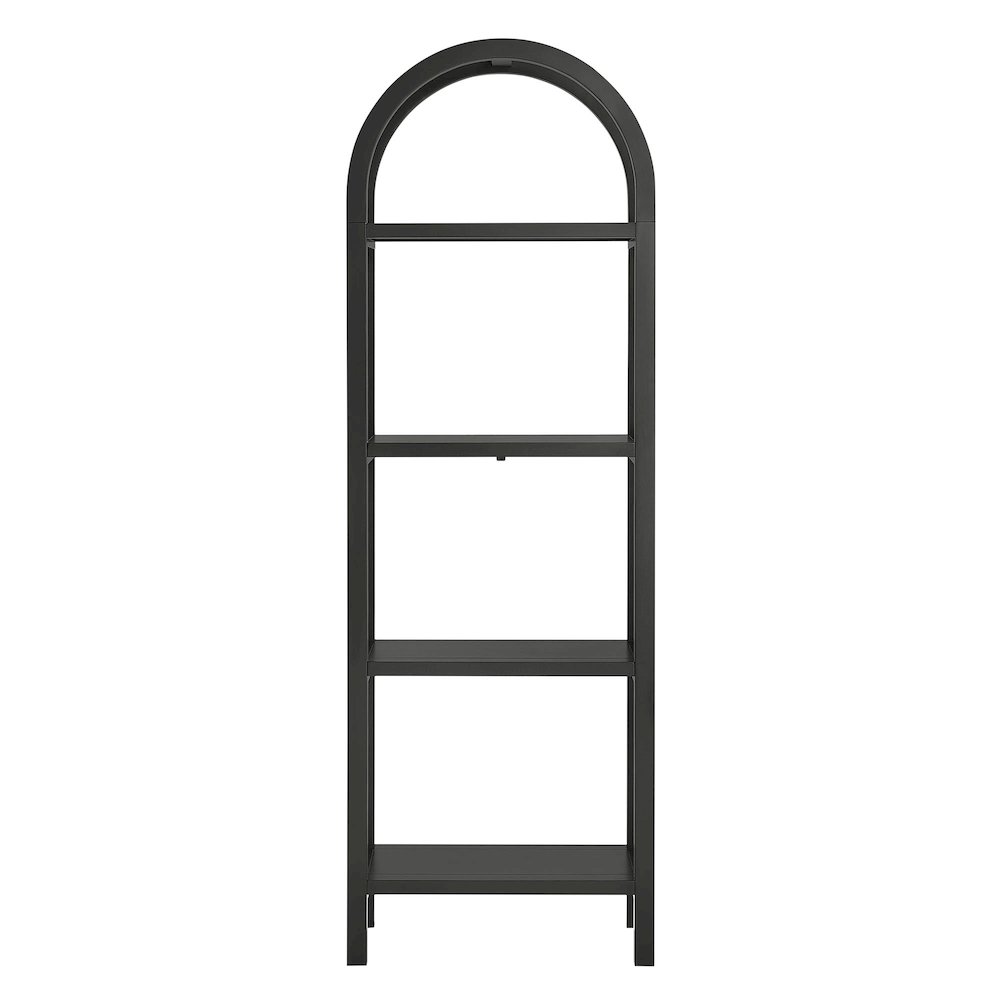 Vexley 72 Inch Tall Narrow Arched Bookshelf. Picture 5