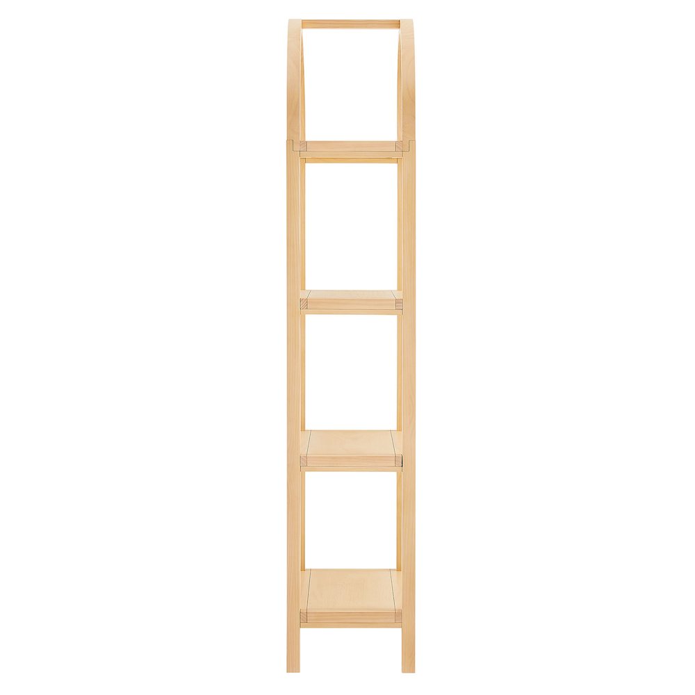 Vexley 72 Inch Tall Narrow Arched Bookshelf. Picture 4