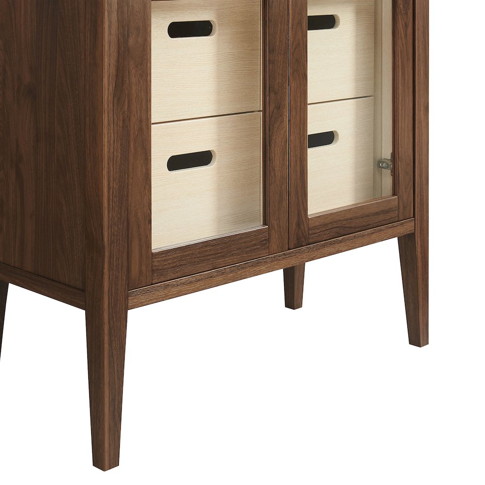 Nell 71" Glass Door Tall Display Storage Cabinet. Picture 8