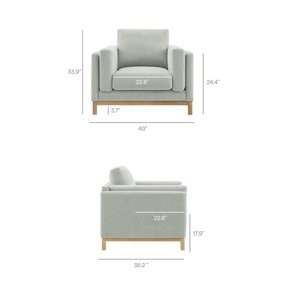Roscoe Fabric Armchair. Picture 3