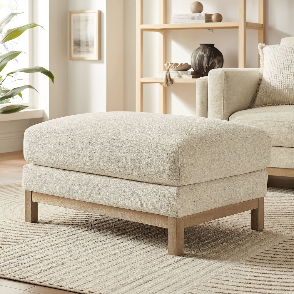 Roscoe Fabric Ottoman. Picture 8