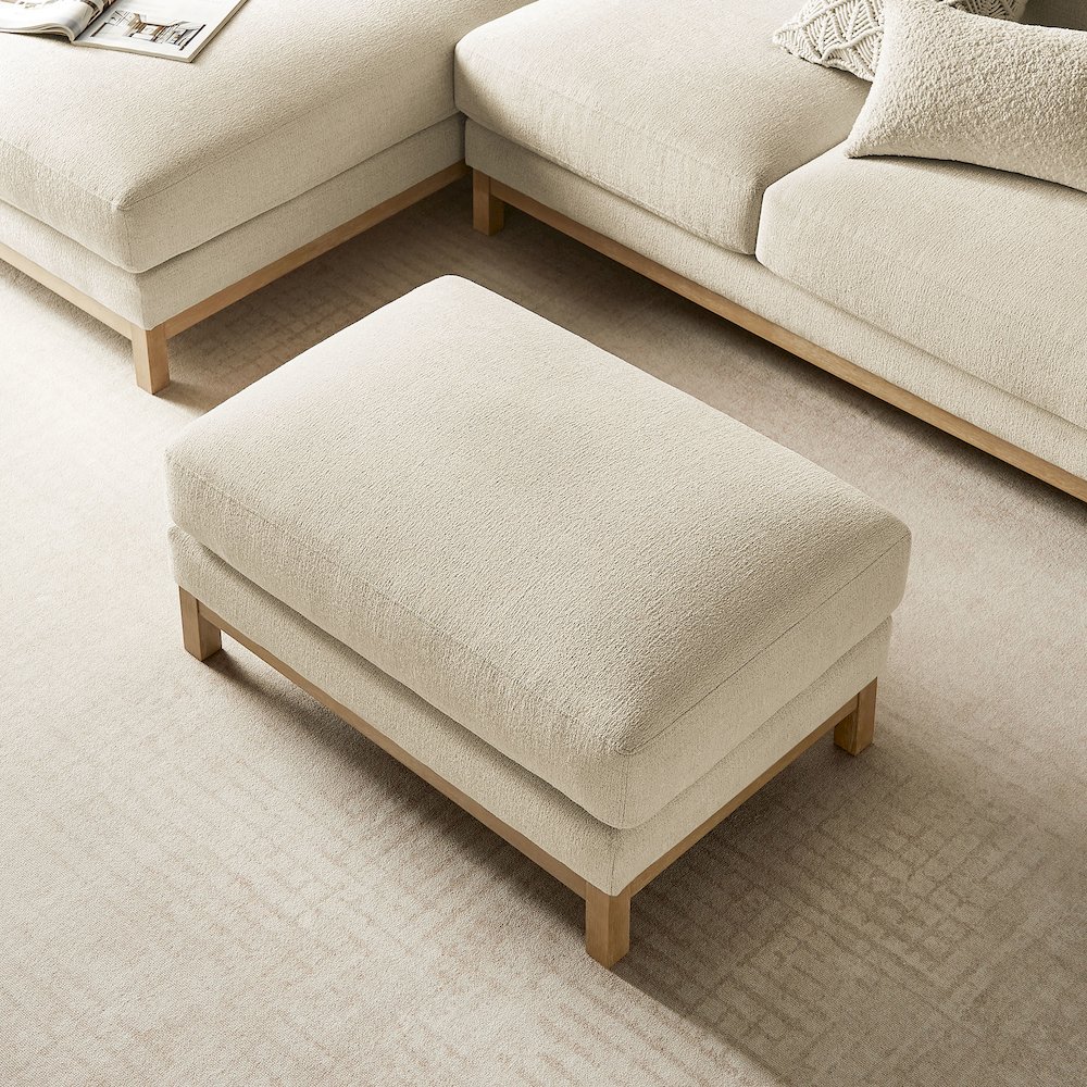 Roscoe Fabric Ottoman. Picture 9