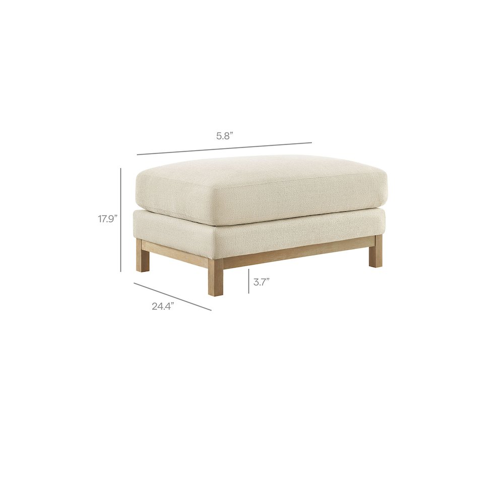 Roscoe Fabric Ottoman. Picture 3
