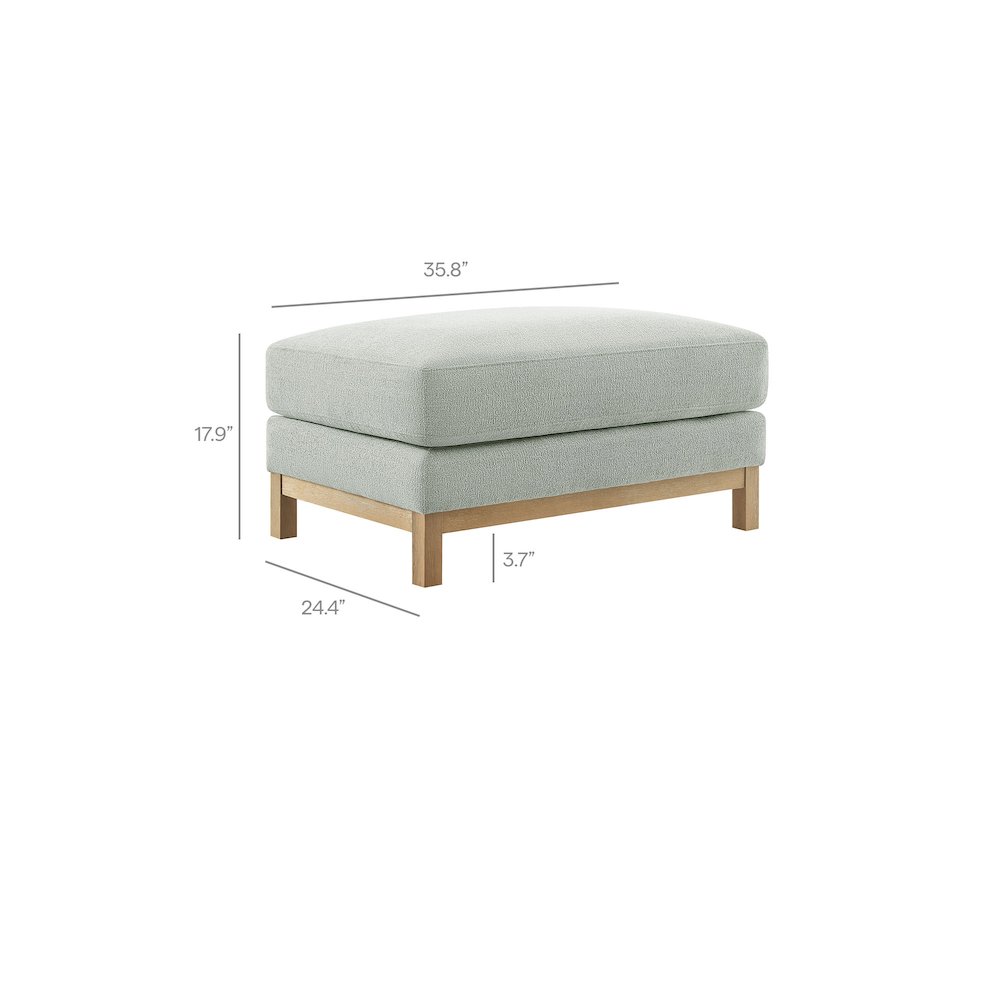 Roscoe Fabric Ottoman. Picture 3