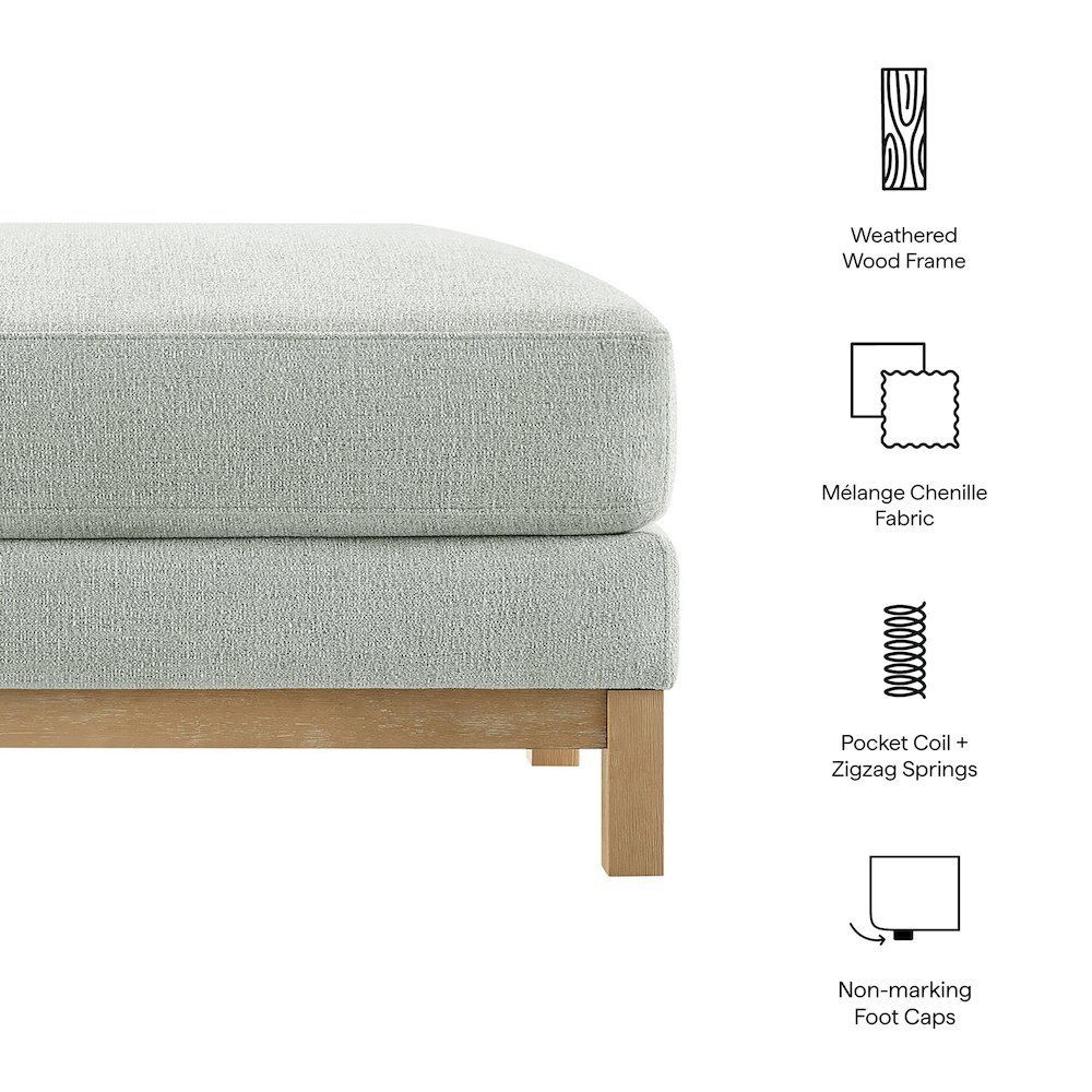 Roscoe Fabric Ottoman. Picture 2