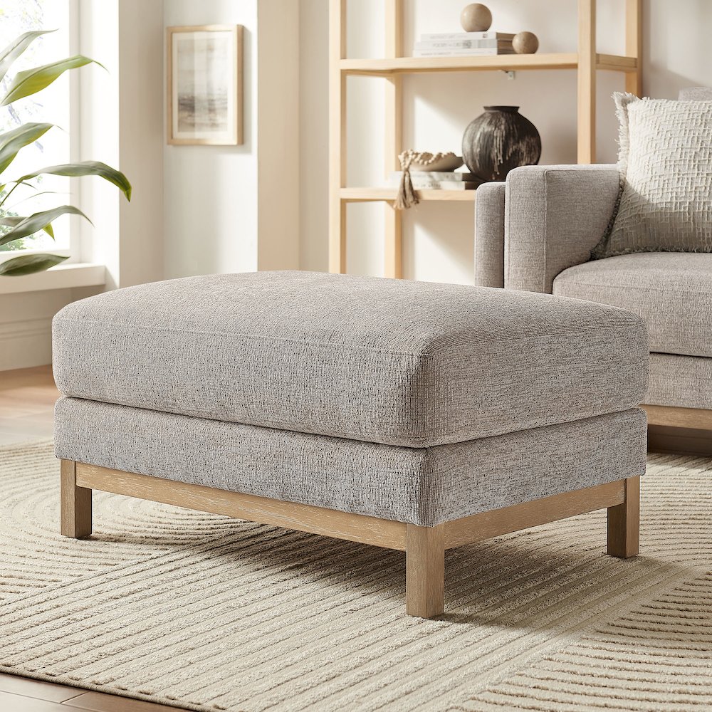 Roscoe Fabric Ottoman. Picture 8