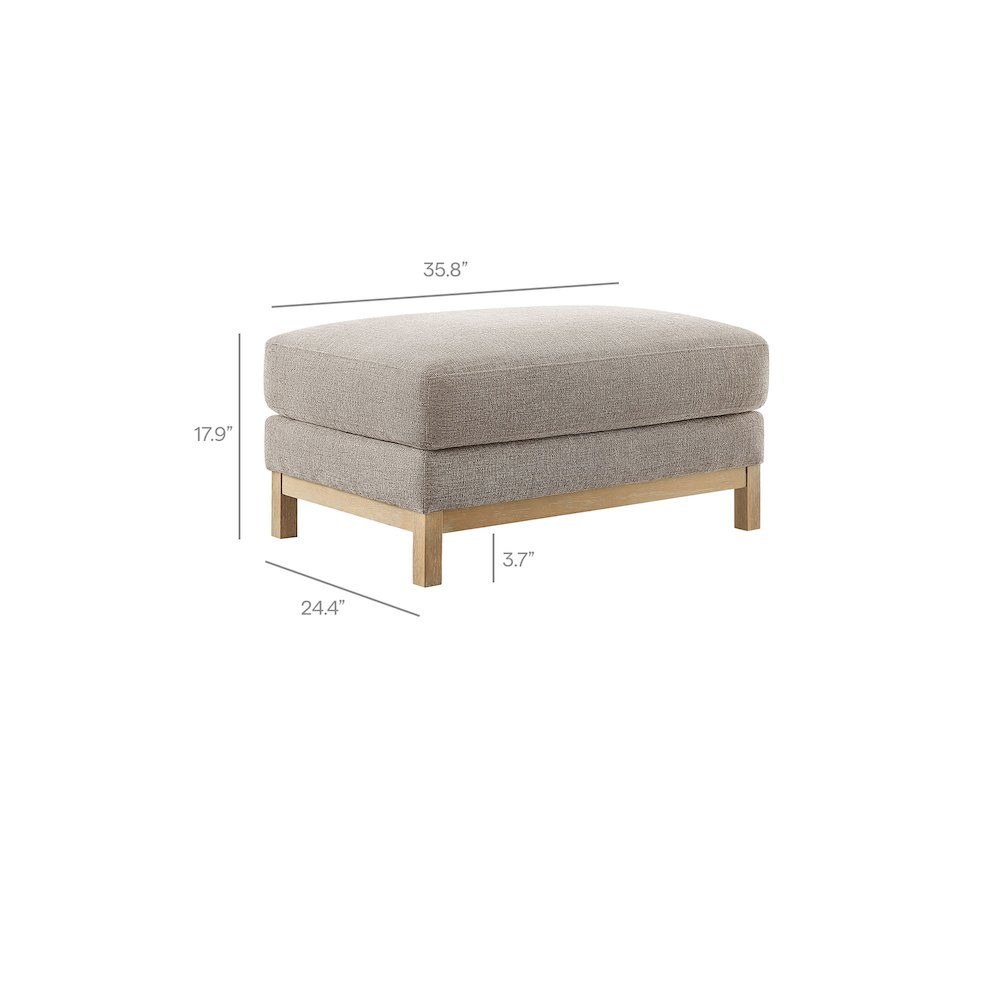Roscoe Fabric Ottoman. Picture 3