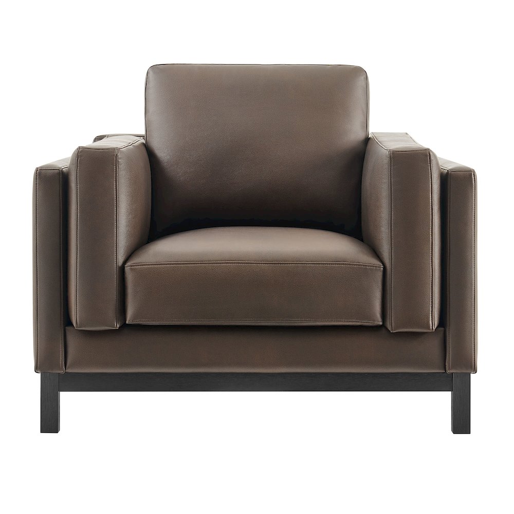 Roscoe Vegan Leather Armchair. Picture 6