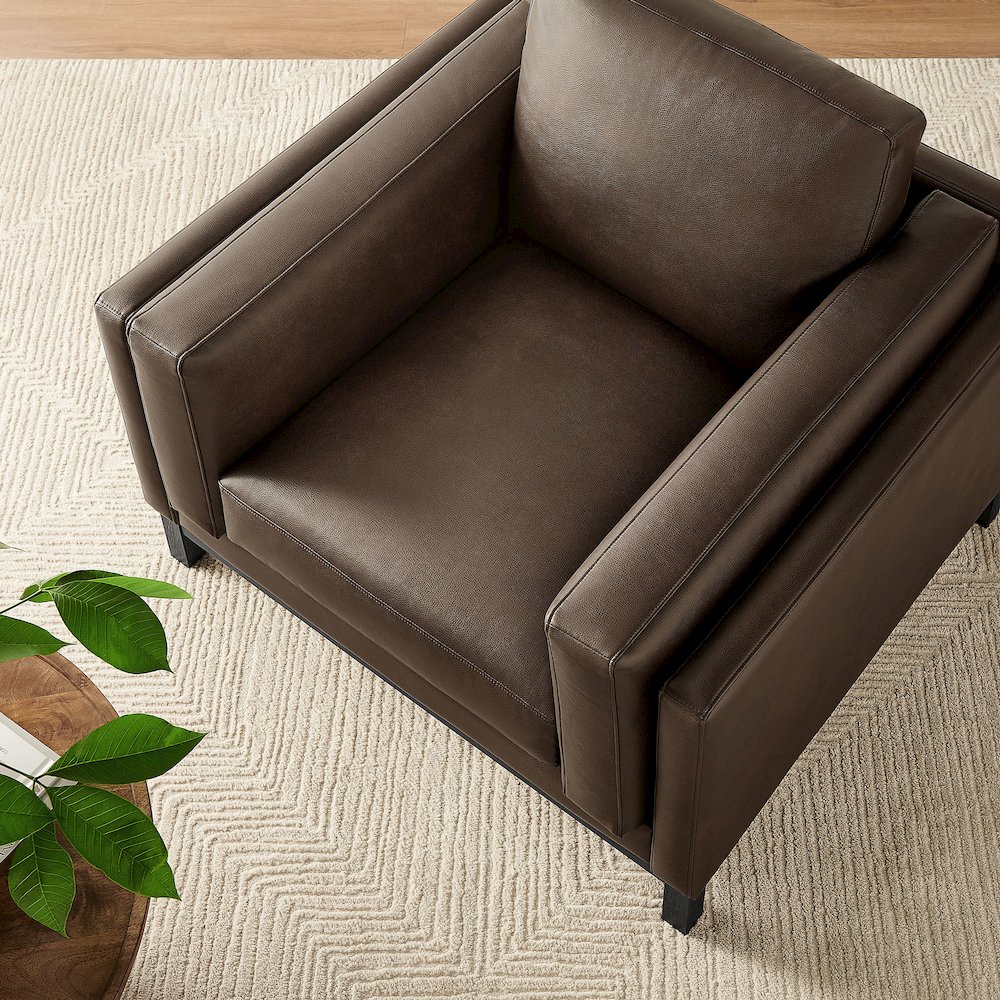 Roscoe Vegan Leather Armchair. Picture 10