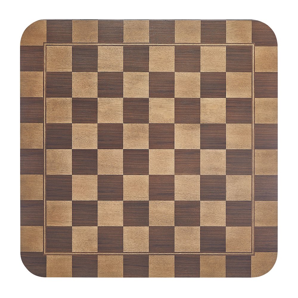 Oscar 36 Inch Square Checkered Dining Table. Picture 5