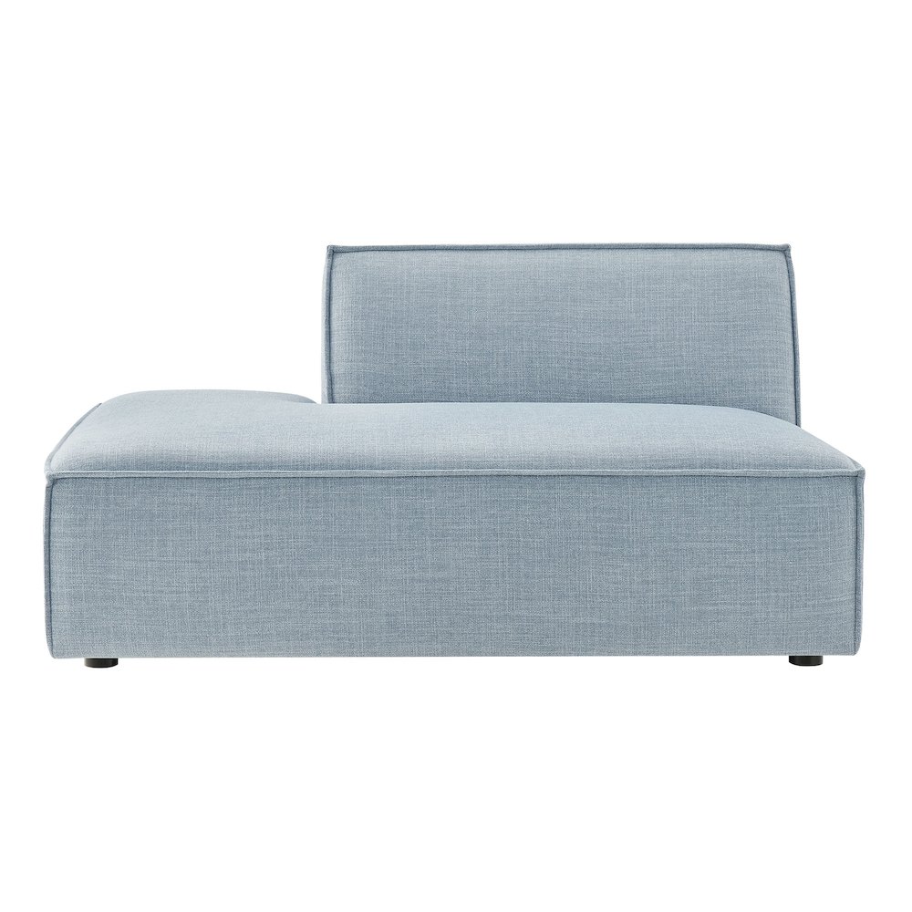 Restore Performance Fabric Upholstered Left-Facing Armless Modular Chaise. Picture 7