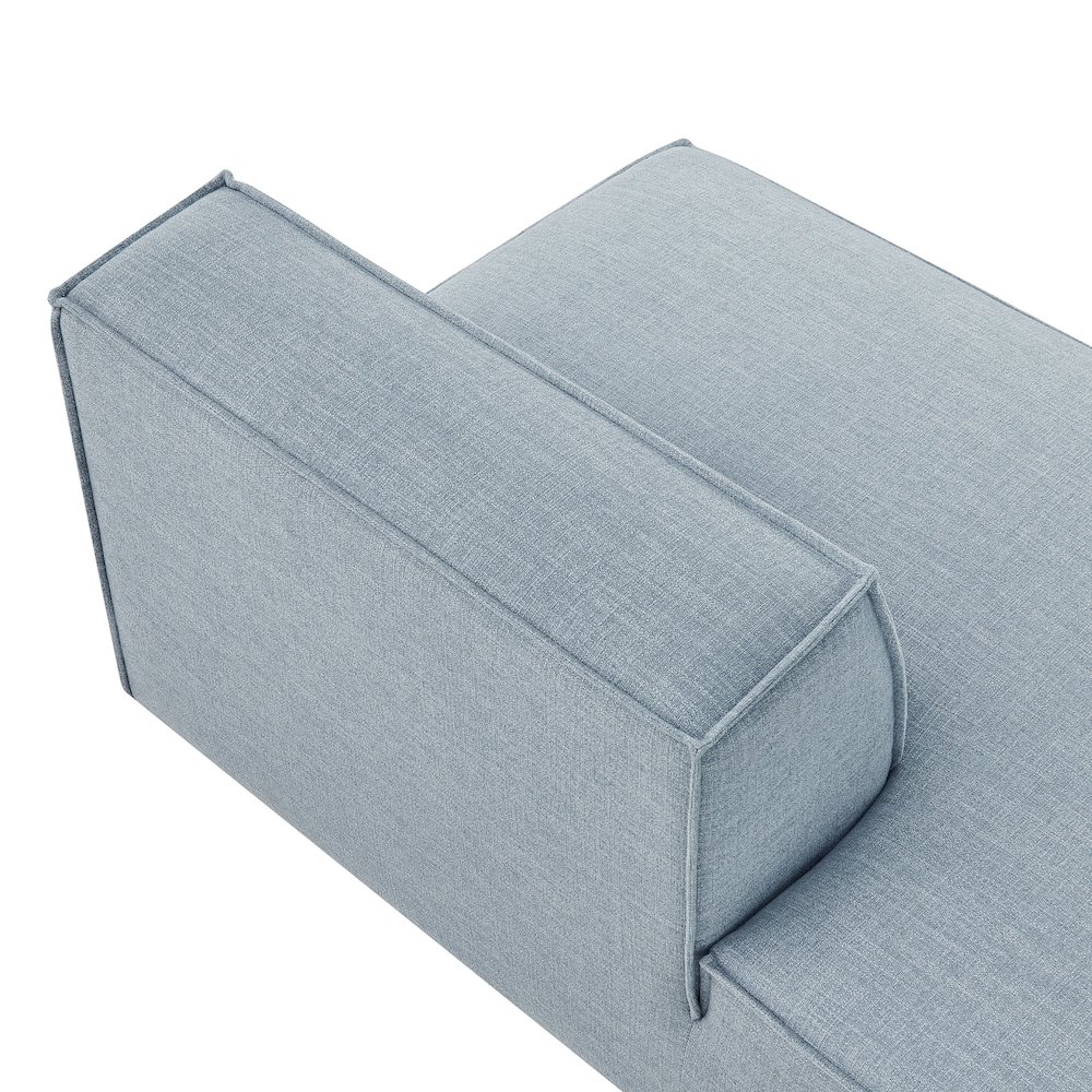 Restore Performance Fabric Upholstered Left-Facing Armless Modular Chaise. Picture 8