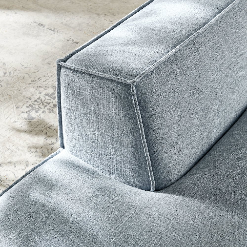 Restore Performance Fabric Upholstered Left-Facing Armless Modular Chaise. Picture 10