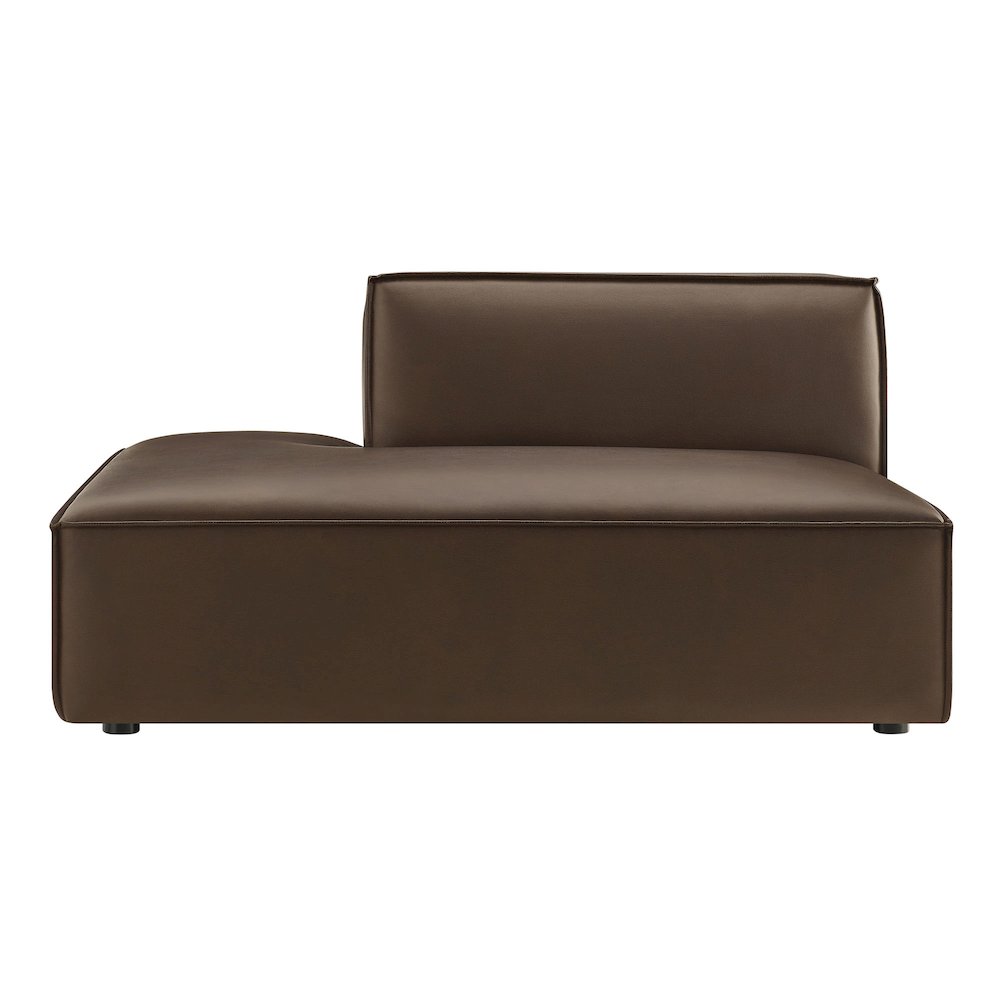 Restore Vegan Leather Left-Facing Armless Modular Chaise. Picture 6