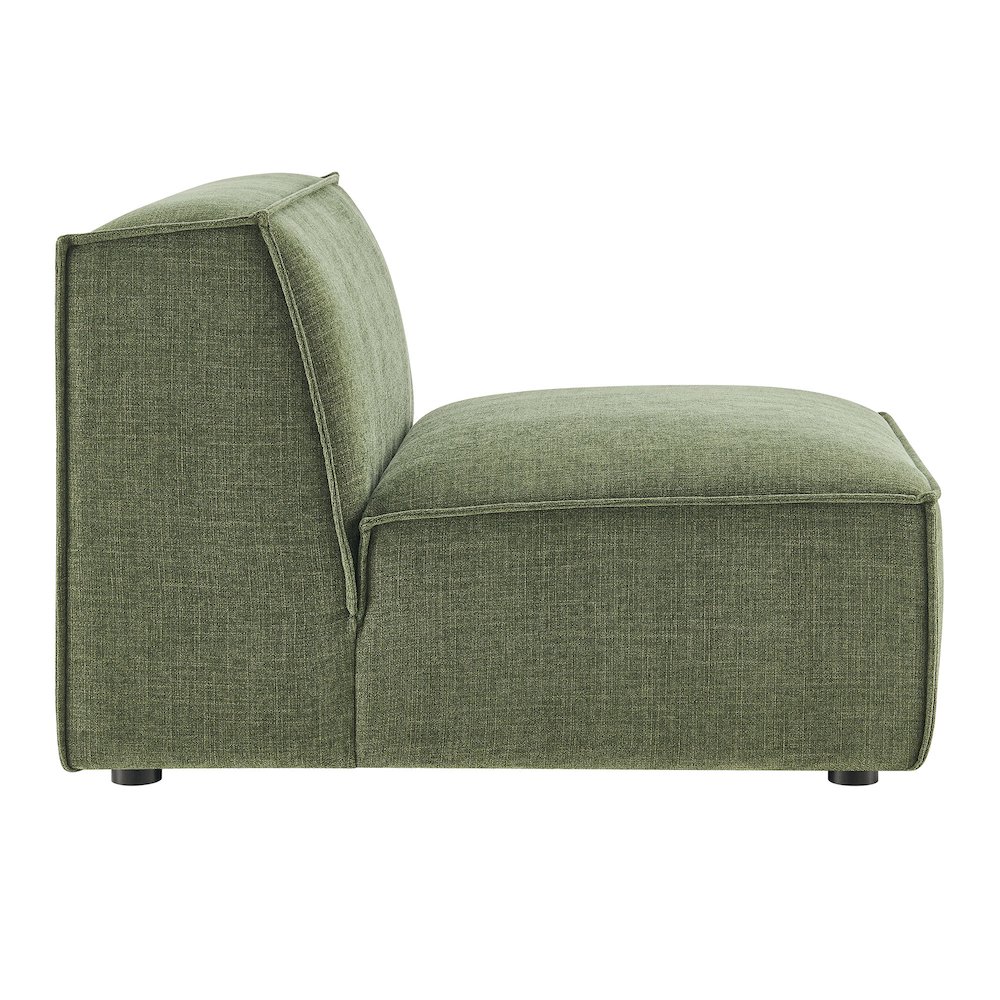Restore Performance Fabric Upholstered Armless Modular Chair. Picture 5