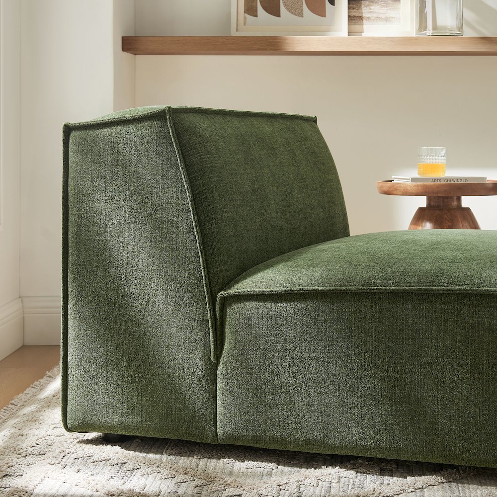 Restore Performance Fabric Upholstered Armless Modular Chair. Picture 10