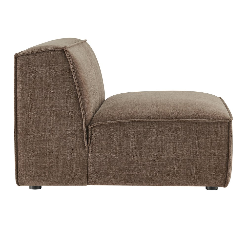 Restore Performance Fabric Upholstered Armless Modular Chair. Picture 5