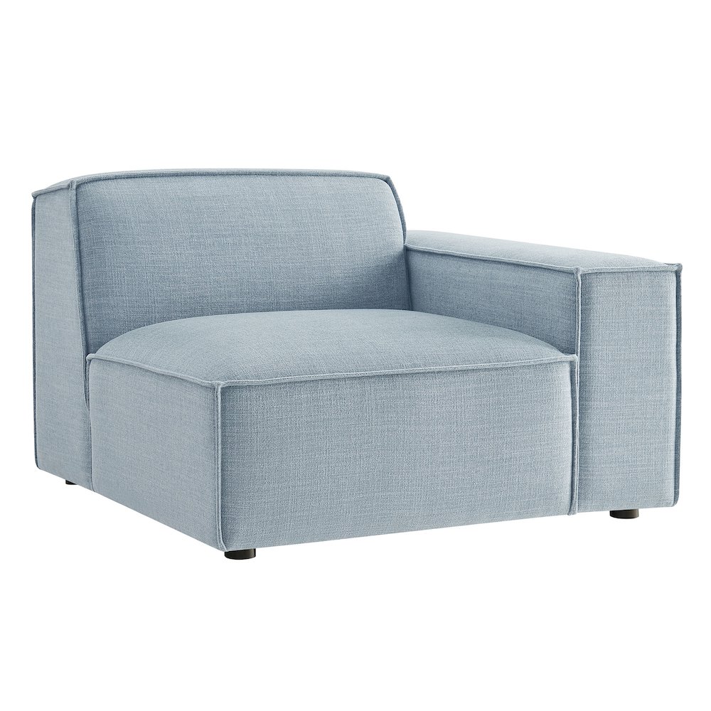 Restore Performance Fabric Upholstered Right-Facing Modular Lounge Chair. Picture 1