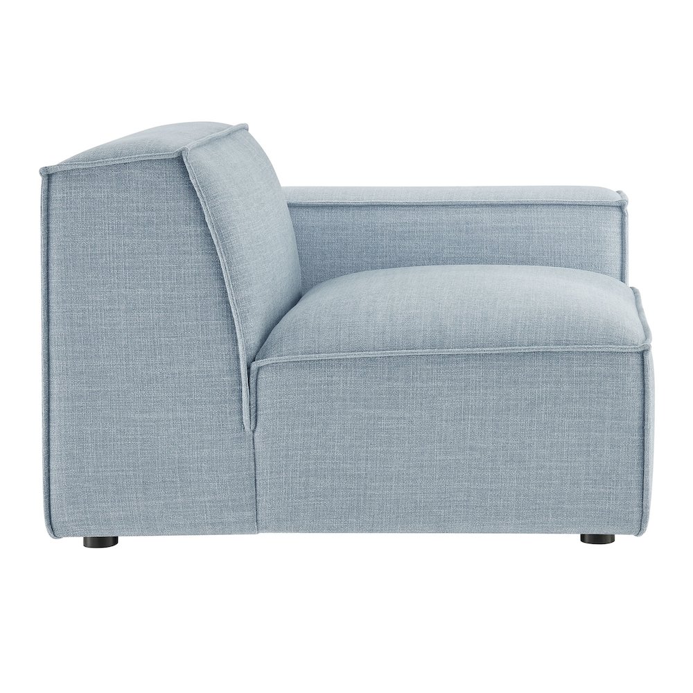 Restore Performance Fabric Upholstered Right-Facing Modular Lounge Chair. Picture 5