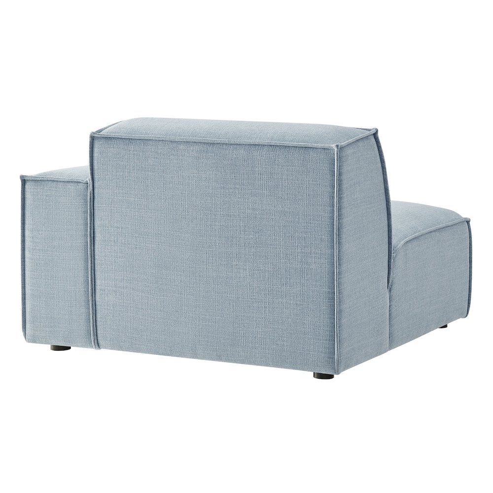 Restore Performance Fabric Upholstered Right-Facing Modular Lounge Chair. Picture 6