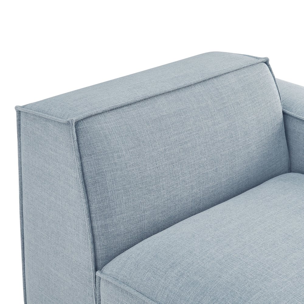 Restore Performance Fabric Upholstered Right-Facing Modular Lounge Chair. Picture 8