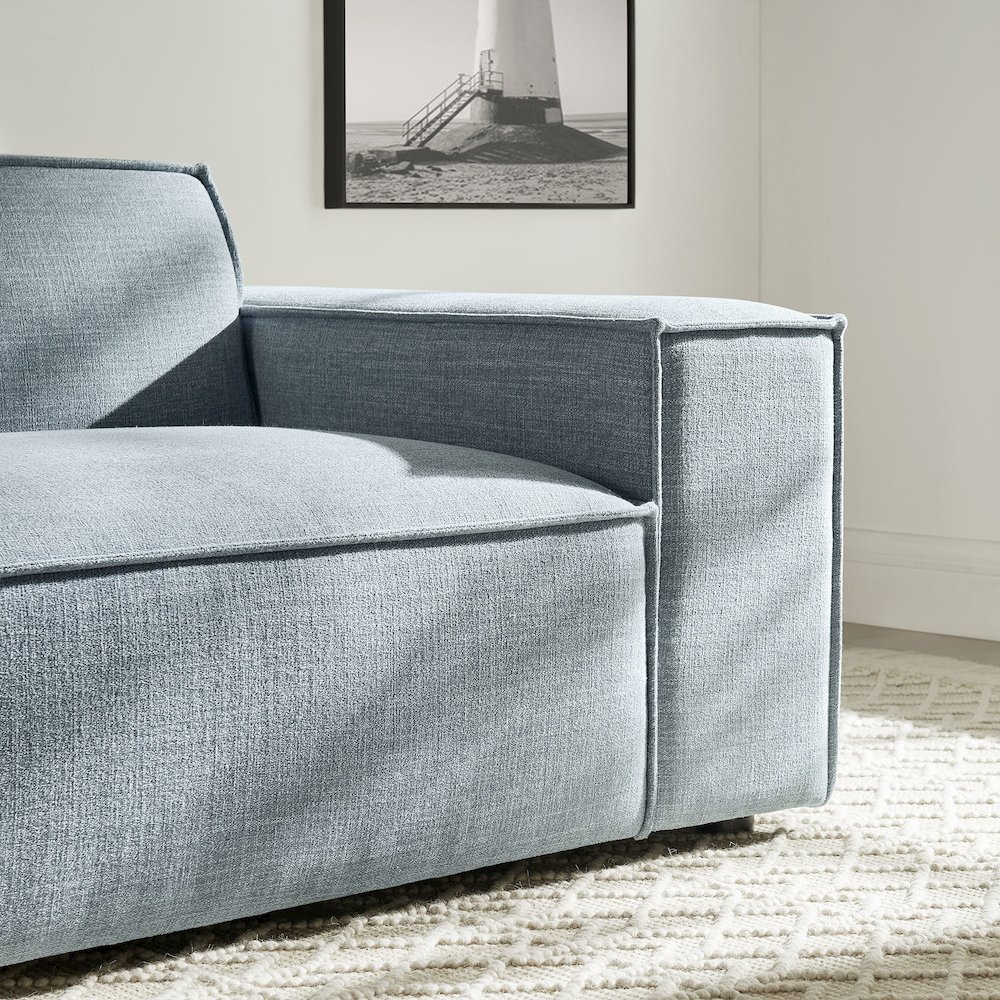 Restore Performance Fabric Upholstered Right-Facing Modular Lounge Chair. Picture 10