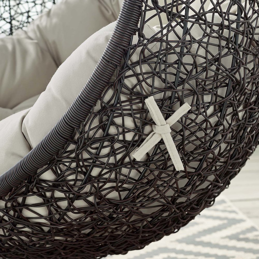 Encase Swing Outdoor Patio Lounge Chair. Picture 8