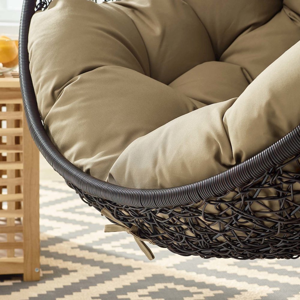 Encase Swing Outdoor Patio Lounge Chair. Picture 8