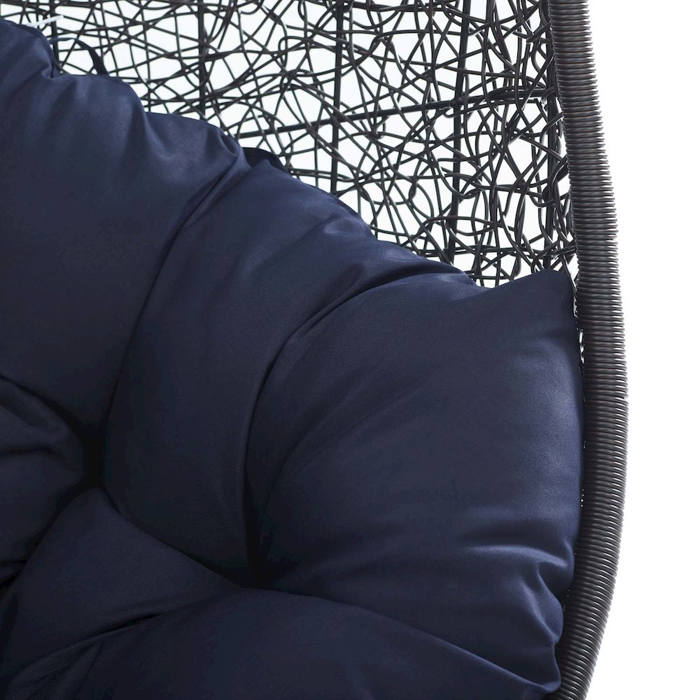 Encase Swing Outdoor Patio Lounge Chair. Picture 5