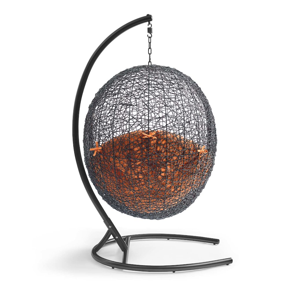 Encase Swing Outdoor Patio Lounge Chair. Picture 3