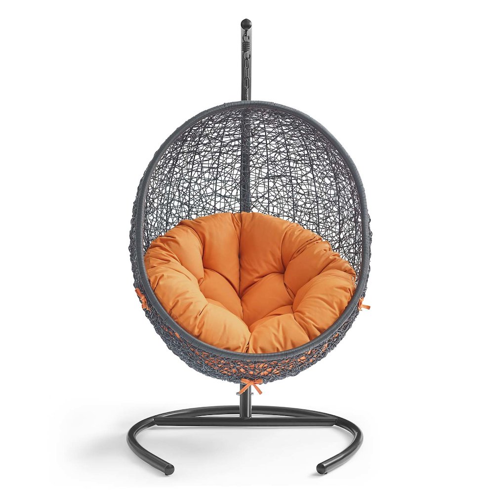 Encase Swing Outdoor Patio Lounge Chair. Picture 4