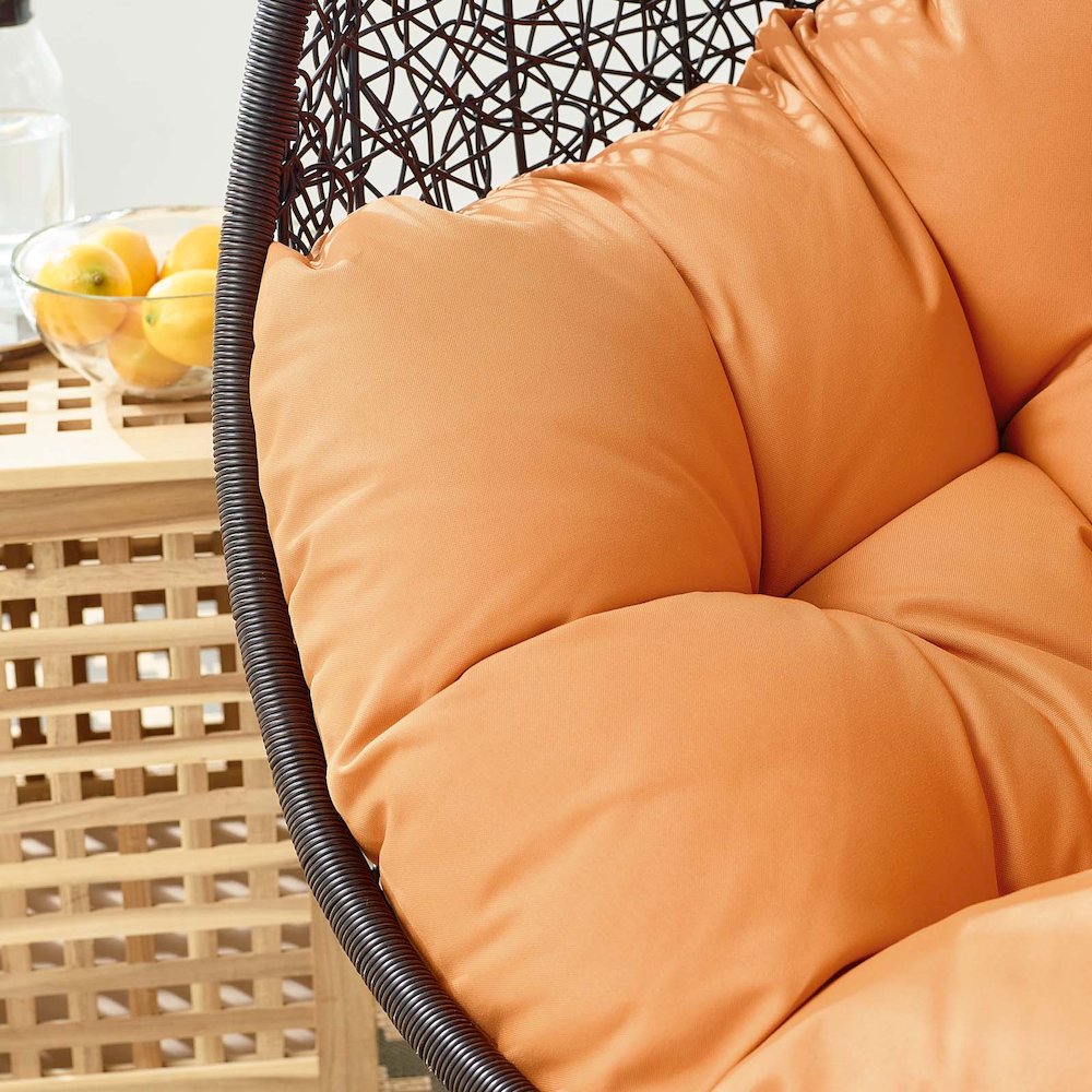 Encase Swing Outdoor Patio Lounge Chair. Picture 8