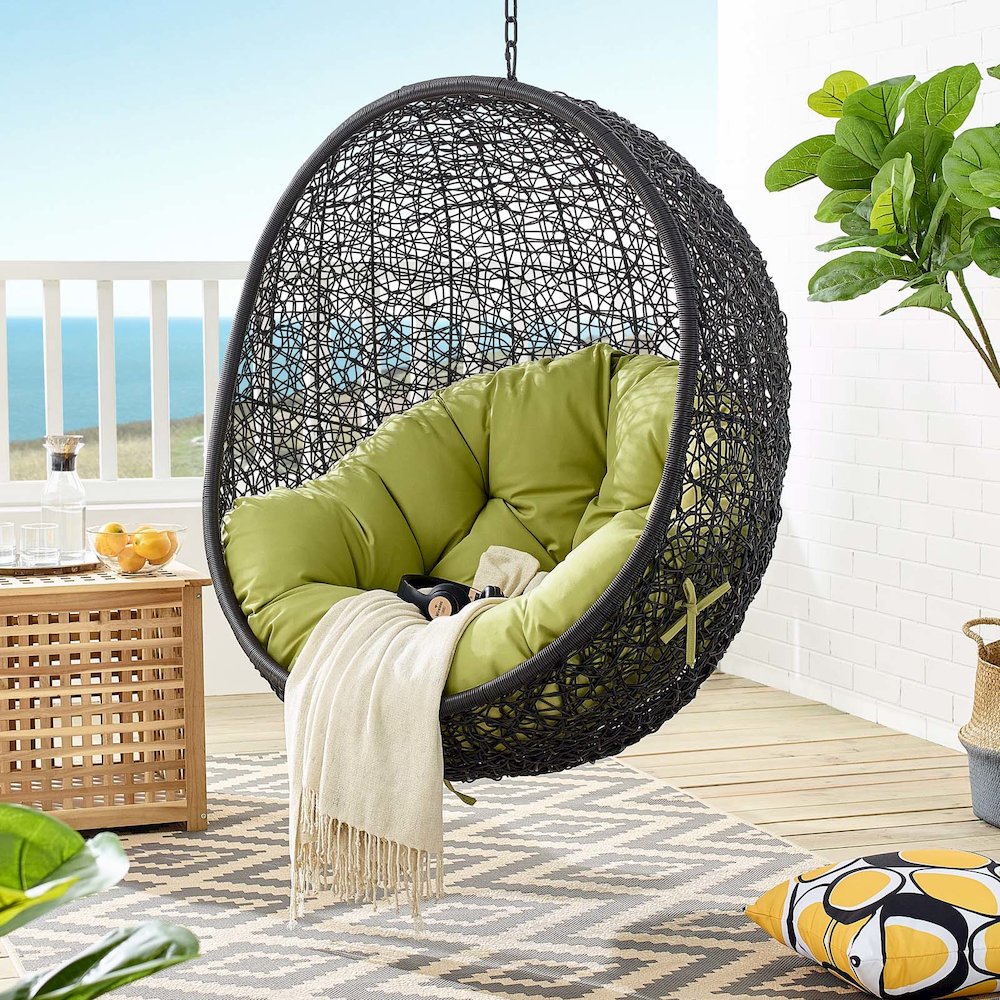 Encase Swing Outdoor Patio Lounge Chair. Picture 7