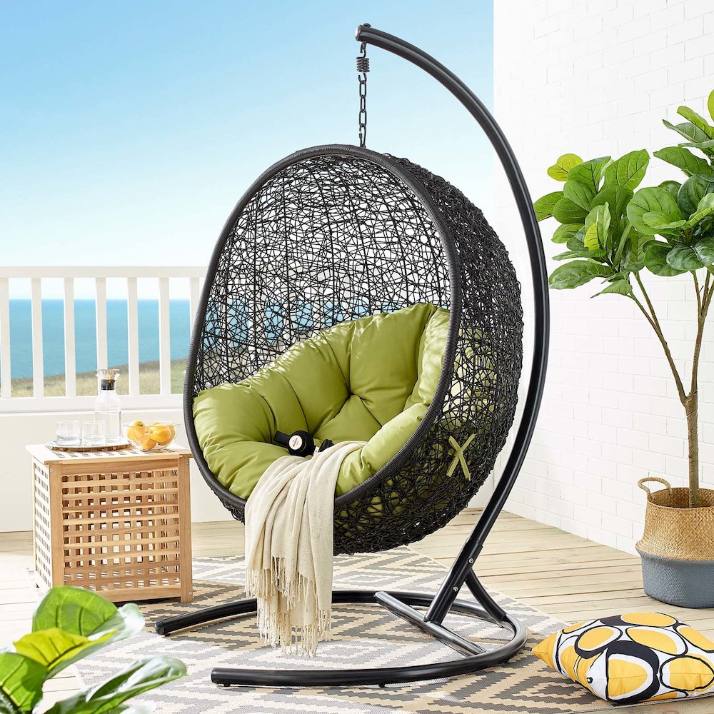 Encase Swing Outdoor Patio Lounge Chair. Picture 6