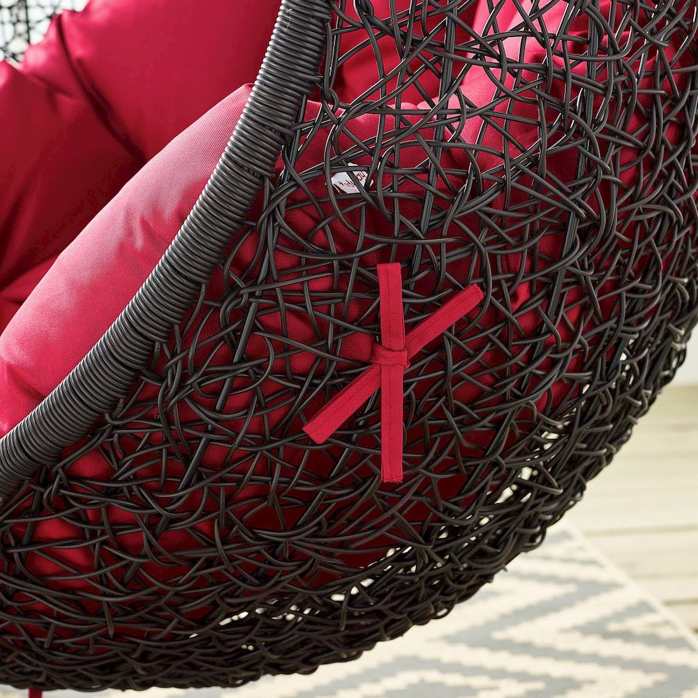 Encase Swing Outdoor Patio Lounge Chair. Picture 8