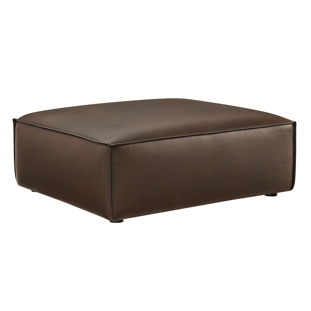 Restore Vegan Leather Modular Ottoman. Picture 1
