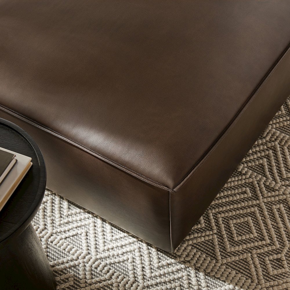 Restore Vegan Leather Modular Ottoman. Picture 8