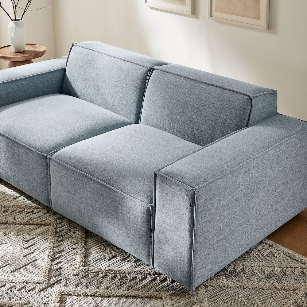 Restore 2-Piece Performance Fabric Upholstered Modular Loveseat. Picture 9
