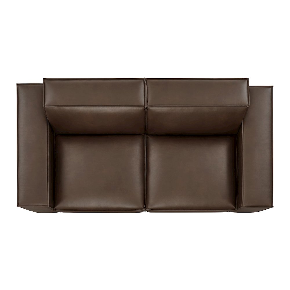 Restore 2-Piece Vegan Leather Modular Loveseat. Picture 6