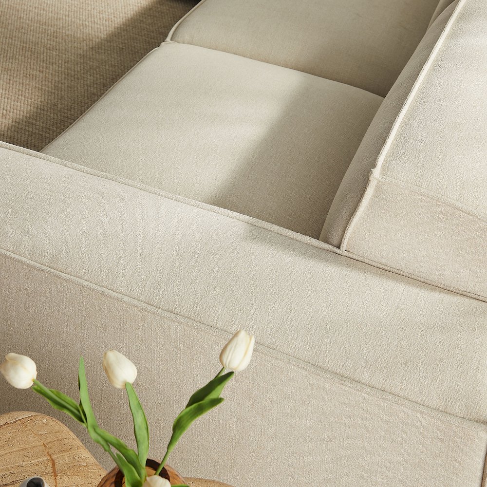 Restore 5-Piece Performance Fabric Upholstered Modular L-Shaped Sofa. Picture 12