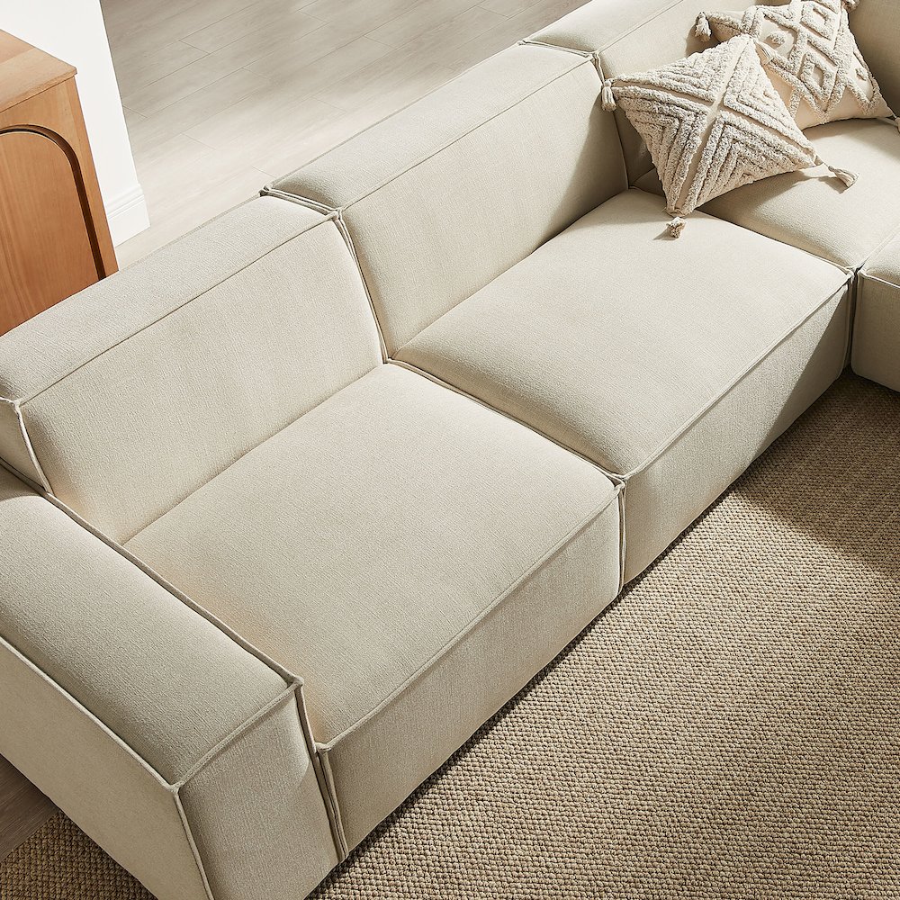 Restore 5-Piece Performance Fabric Upholstered Modular L-Shaped Sofa. Picture 11