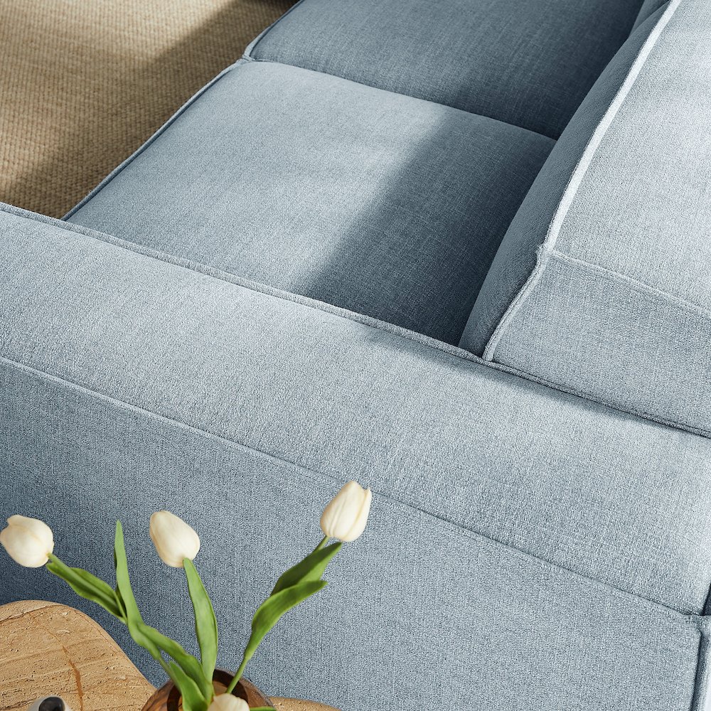 Restore 5-Piece Performance Fabric Upholstered Modular L-Shaped Sofa. Picture 12