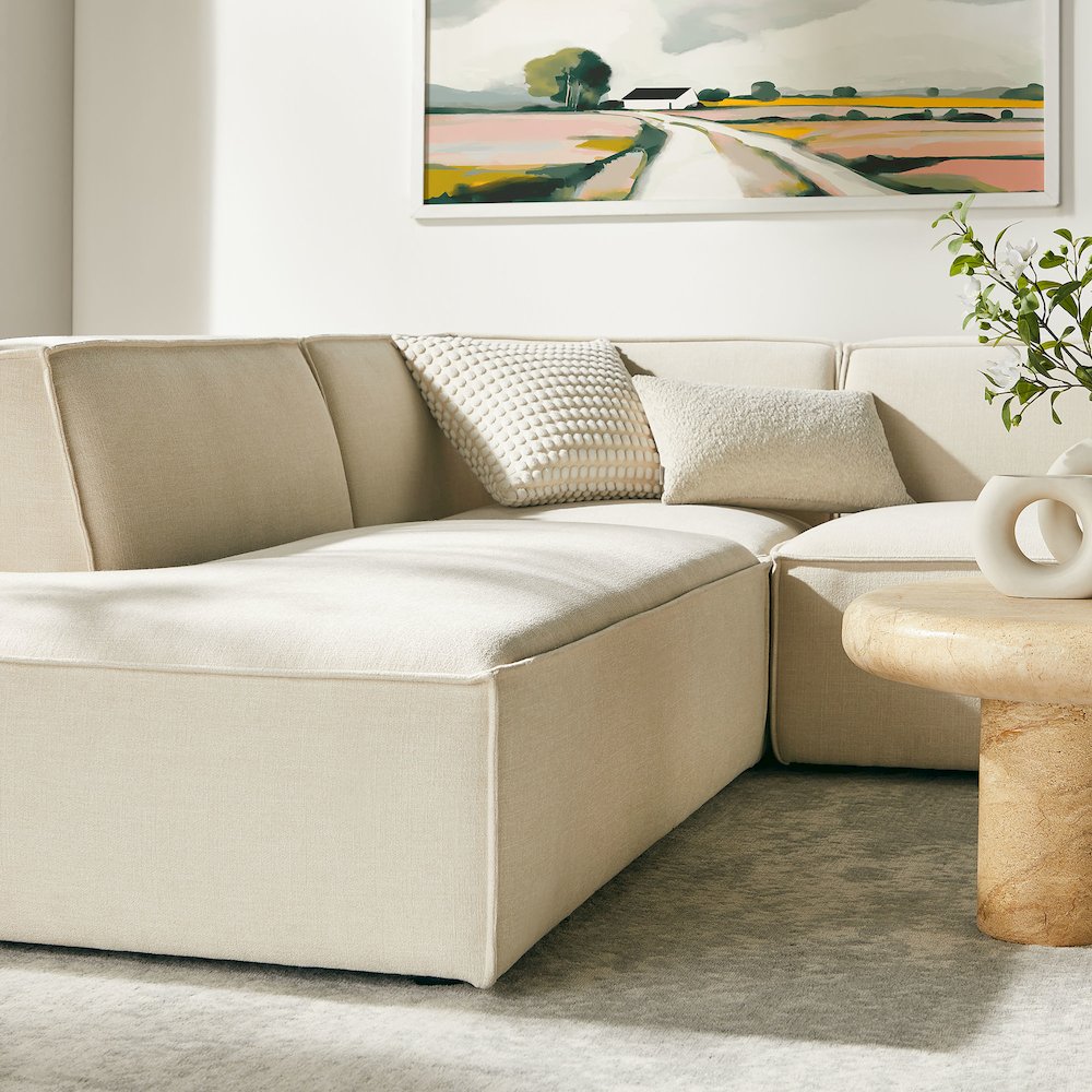 Restore 6-Piece Performance Fabric Upholstered U-Shaped Sectional Sofa. Picture 11