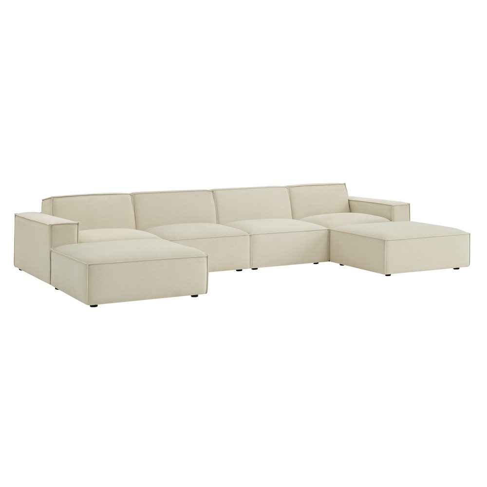 Restore 6-Piece Performance Fabric Upholstered Modular Sectional Sofa. Picture 1